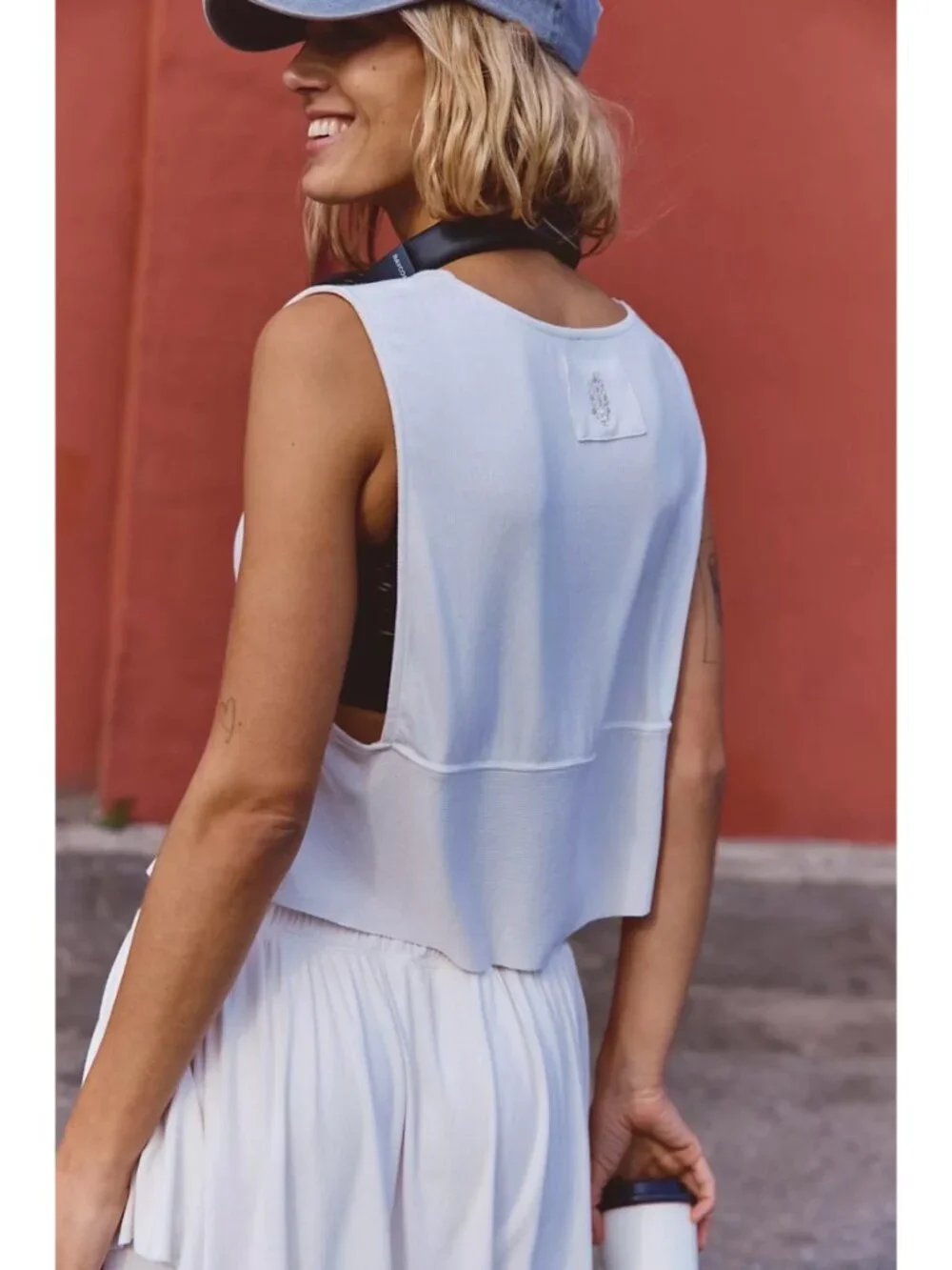 NWT Free People Movement Skirt Flirt Two-Piece Pants Set Ivory Medium
